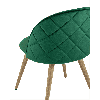 Стул Лион ткань велюр с ромбами зеленый