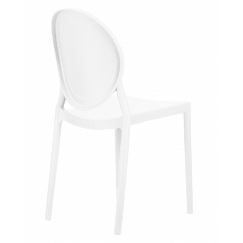 Пластиковый стул обеденный ALBERT, цвет белый