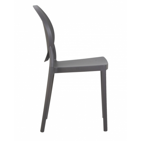 Пластиковый стул обеденный ALBERT, цвет серый