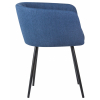 Стул обеденный ALINA с подлокотниками, синяя ткань