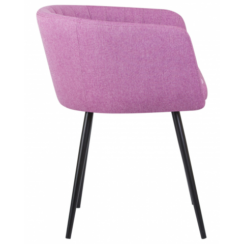 Стул обеденный ALINA с подлокотниками, сиреневая ткань (LAR-106D-16)