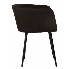 Стул обеденный ALINA, черная ткань (LAR-106D-28)