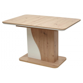 Стол SIRIUS 120 Дуб Артисан/ Белый