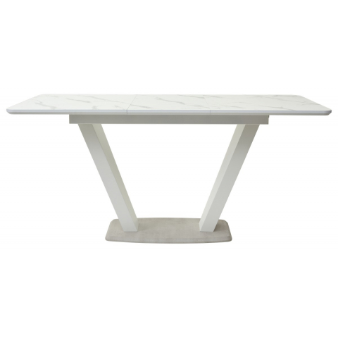Стол Прага 120 БЕЛЫЙ МРАМОР FC13 CLEAF, пластик / БЕЛЫЙ, КАМЕНЬ СВЕТЛЫЙ