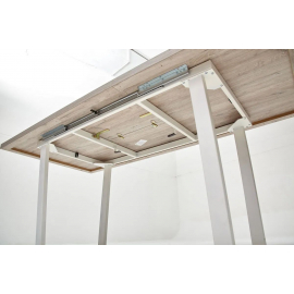 Стол ЛОФТ 138 Дуб Анкона/ Белый