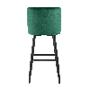 Стул барный Ститч велюр изумрудный