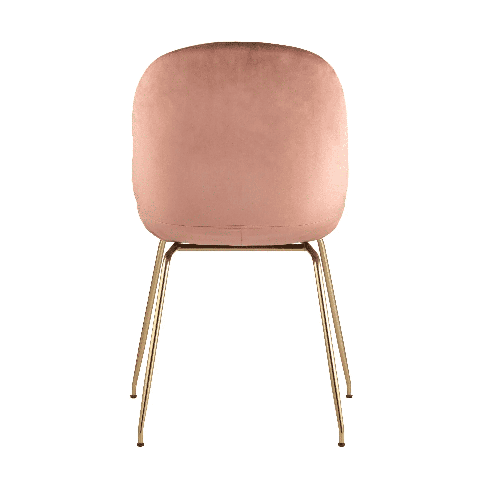 Стул барный Beetle со спинкой пудровый