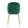 Стул барный Beetle со спинкой изумрудный