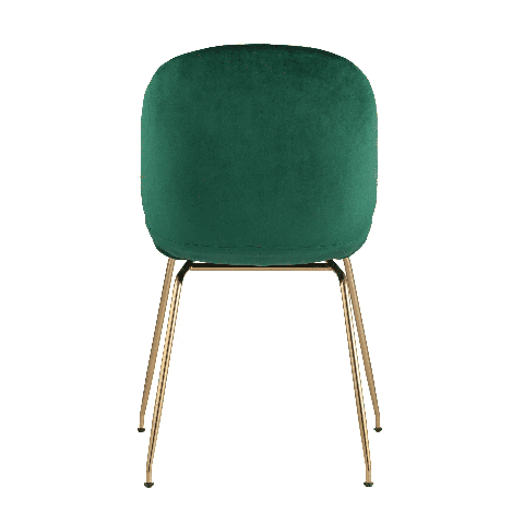 Стул барный Beetle со спинкой изумрудный