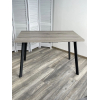 Стол ФИН 120 Дуб Шерман серый/ черный каркас