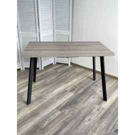 Стол ФИН 120 Дуб Шерман серый/ черный каркас