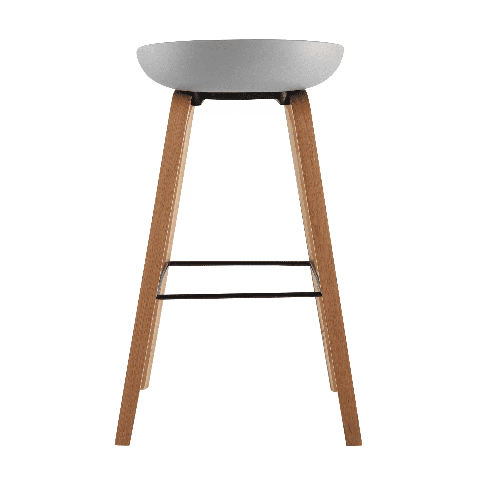 Стул барный LIBRA СЕРЫЙ