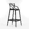 Пластиковый барный стул Masters черный