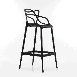 Пластиковый барный стул Masters черный