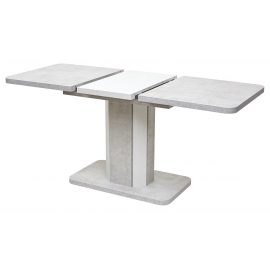 Стол STORK 120 Белый бетон/ Белый