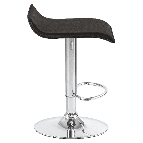 Мягкий барный стул TOMMY чёрный сиденье искусственная кожа