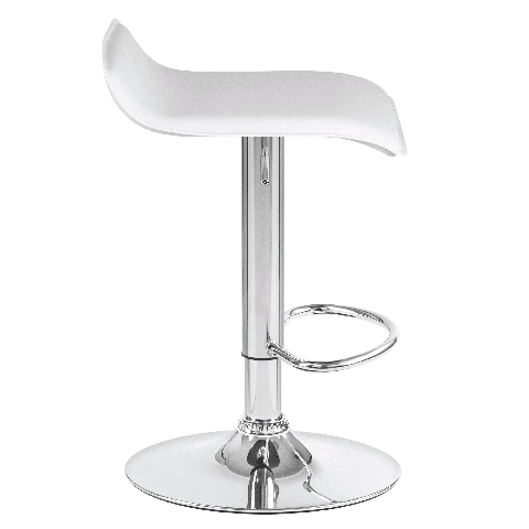 Мягкий стул барный TOMMY белый сиденье искусственная кожа