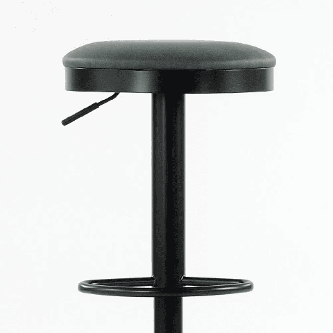 Барный стул N-129 зеленый с черным каркасом из металла