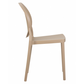 Пластиковый стул обеденный ALBERT, цвет бежевый