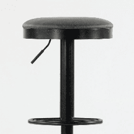 Барный стул N-129 серый с черным каркасом