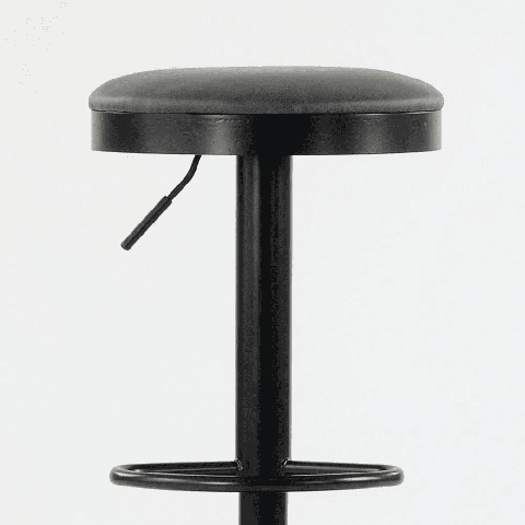 Барный стул N-129 серый с черным каркасом