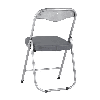 Стул складной ДЖОН металлик, серый