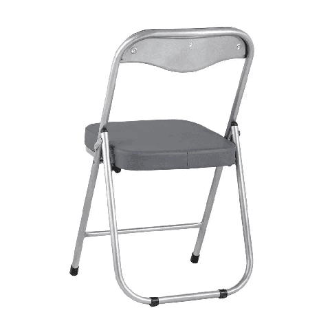 Стул складной ДЖОН металлик, серый