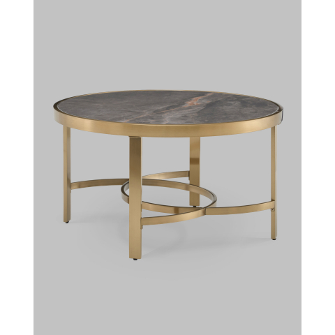 Журнальный столик Адриана 80*80 см серая керамика