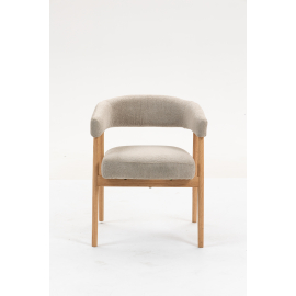 Стул обеденный Zubo с деревянными ножками бежевый 2 шт.