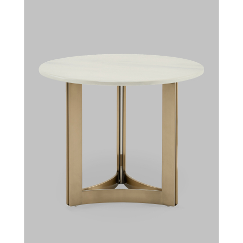 Журнальный столик Кассия 60*60 см светлая керамика