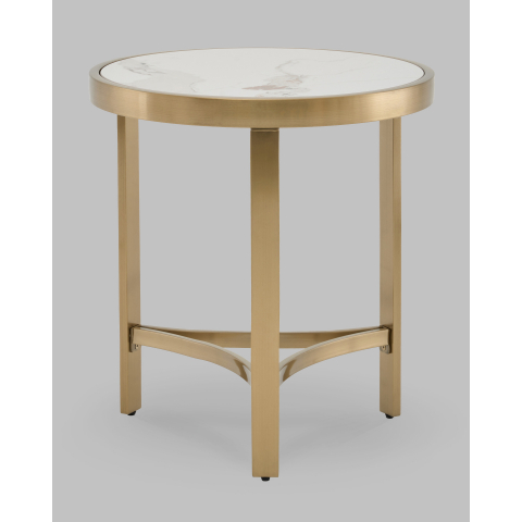 Журнальный столик Адриана 50*50 см светлая керамика