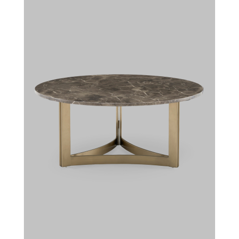 Журнальный столик Кассия 90*90 см темная керамика