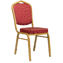 Банкетный стул Корона 25 Жаккард корона красная/золото