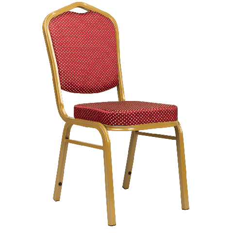 Банкетный стул Корона 25 Жаккард корона красная/золото