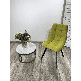 Стул CHILLI-Q SQUARE оливковый #H25, велюр / черный каркас