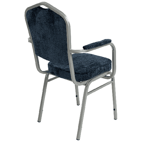 Корона 20 с подлокотниками Шенилл синий