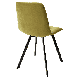Стул CHILLI-Q SQUARE оливковый #H25, велюр / черный каркас