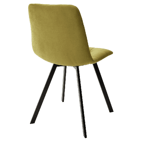 Стул CHILLI-Q SQUARE оливковый #H25, велюр / черный каркас