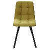 Стул CHILLI-Q SQUARE оливковый #H25, велюр / черный каркас