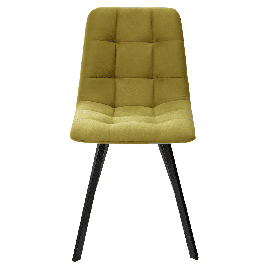 Стул CHILLI-Q SQUARE оливковый #H25, велюр / черный каркас