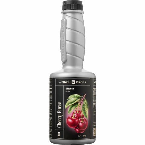 Пюре «Вишня» фруктовое Pinch&Drop 1кг; пластик; D=90,H=275мм