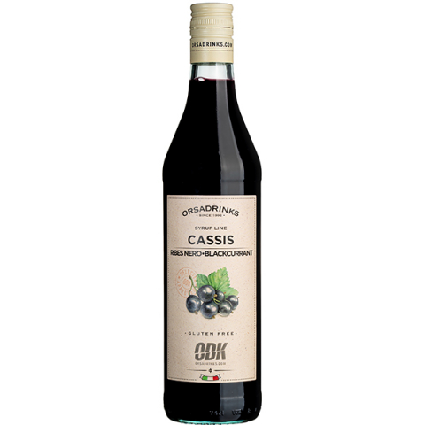 Сироп «Черная Смородина» ODK уцененный; стекло; 0,75л; D=65,H=305мм