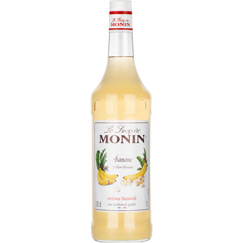 Сироп «Желтый Банан» Monin; стекло; 1л; D=8,H=33см