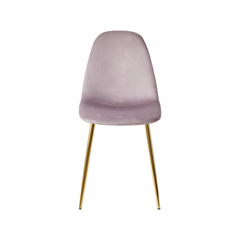 Стул Валенсия SN велюр розовый золотые ножки