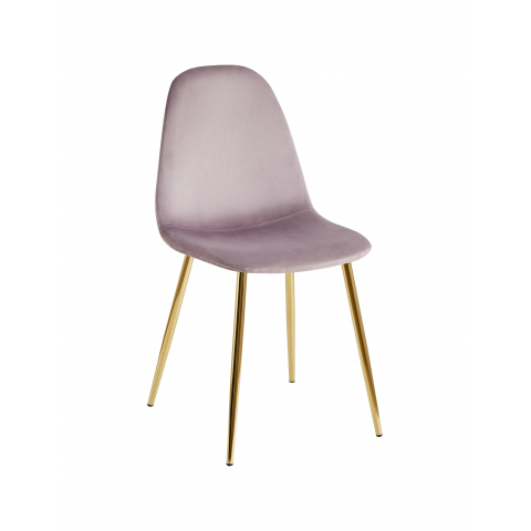 Стул Валенсия SN велюр розовый золотые ножки