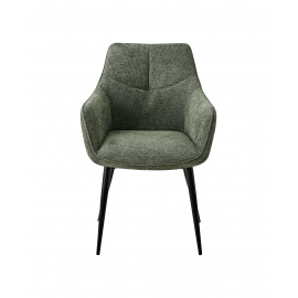 Стул обеденный Lynet рогожка серо-зеленый