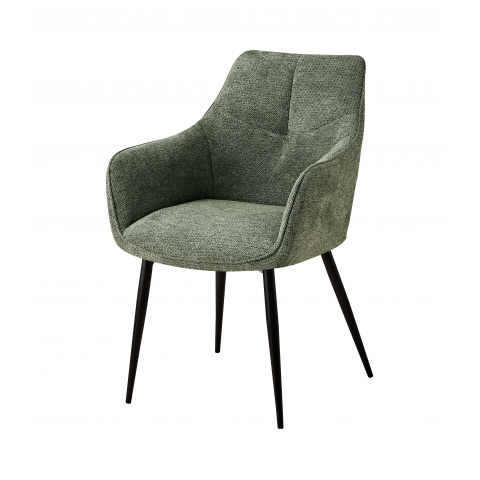 Стул обеденный Lynet рогожка серо-зеленый