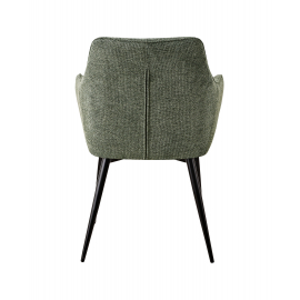 Стул обеденный Lynet рогожка серо-зеленый