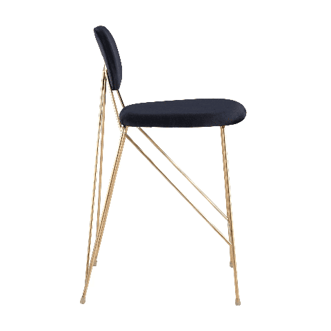 Стул Элис полубарный темно-синий