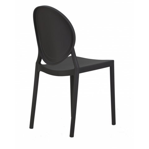 Пластиковый стул обеденный ALBERT, цвет чёрный